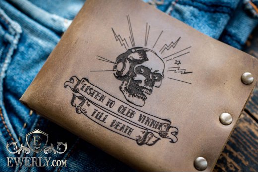 Портмоне из натуральной кожи для мужчины, фото