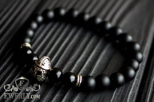 Мужской каменный браслет 123026IA, фото