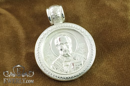 Men's pendant of  silver, фото