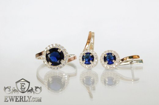 Kit : earring of  silvers and ring of  silver, фото