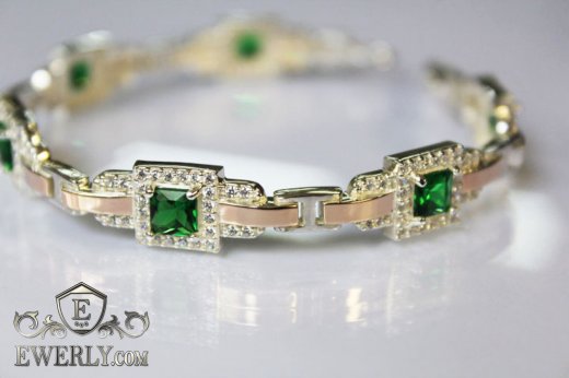 Bracelet for women of sterling silver, фото