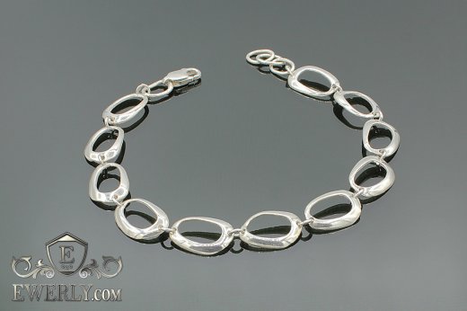 Women's bracelet of  silver, фото