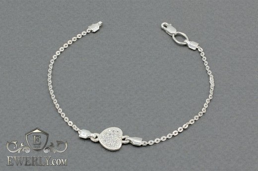 Bracelet for women of sterling silver, фото